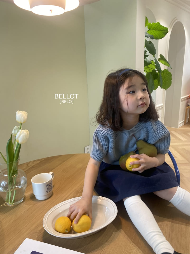 Bellot - Korean Children Fashion - #littlefashionista - Coco Puff Knit Tee - 2