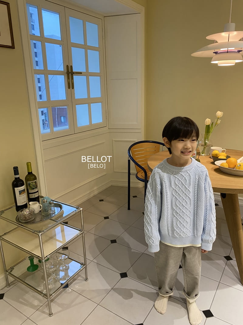 Bellot - Korean Children Fashion - #littlefashionista - Corn Chip Knit Tee - 10