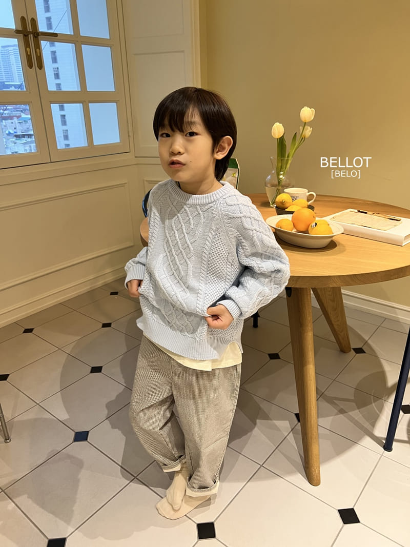Bellot - Korean Children Fashion - #minifashionista - Cotton Check Pants - 6