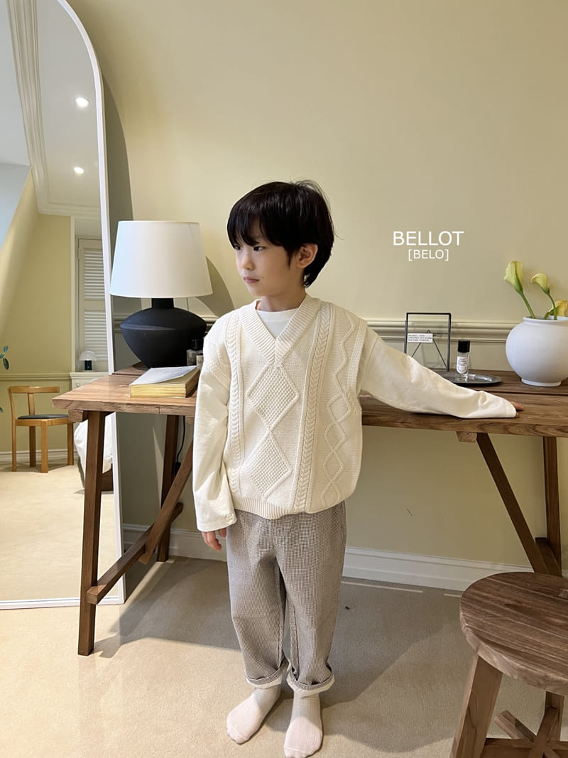 Bellot - Korean Children Fashion - #prettylittlegirls - Cotton Check Pants - 7