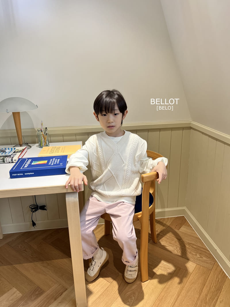 Bellot - Korean Children Fashion - #stylishchildhood - Cream Pants - 11