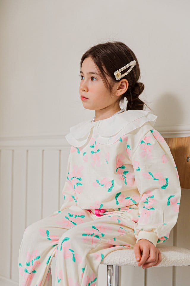 Berry Berry - Korean Children Fashion - #Kfashion4kids - Bouquet Top Bottom Set - 6