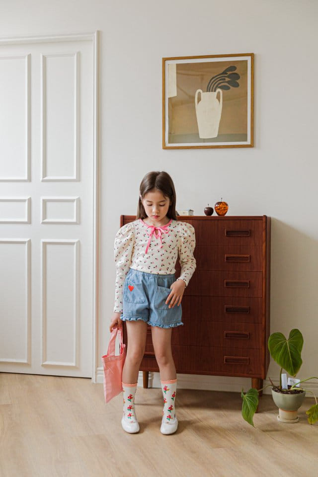 Berry Berry - Korean Children Fashion - #childofig - Dong Beak Flower Tee - 2