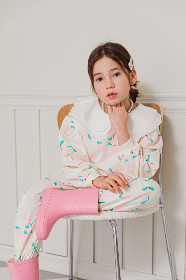 Berry Berry - Korean Children Fashion - #childofig - Bouquet Top Bottom Set - 11