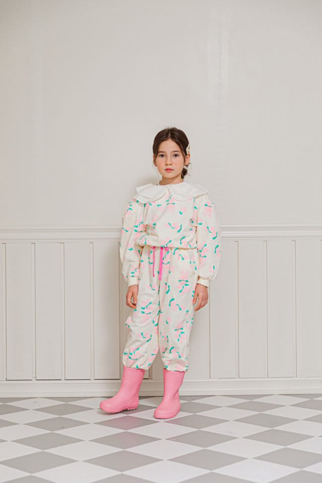 Berry Berry - Korean Children Fashion - #childofig - Bouquet Top Bottom Set - 12