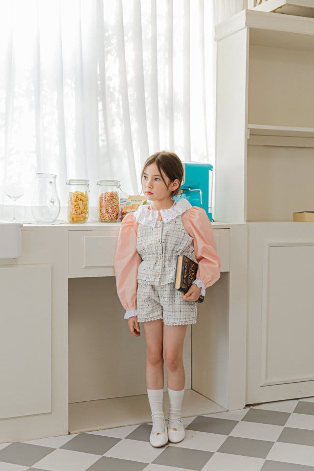 Berry Berry - Korean Children Fashion - #designkidswear - Twid Top Bottom Set - 6