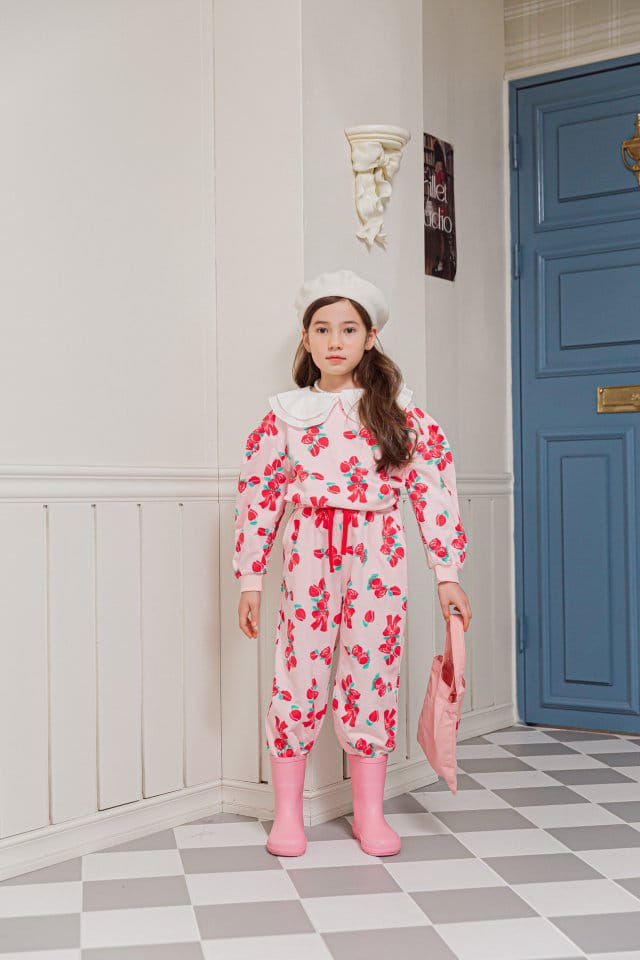 Berry Berry - Korean Children Fashion - #discoveringself - Bouquet Top Bottom Set