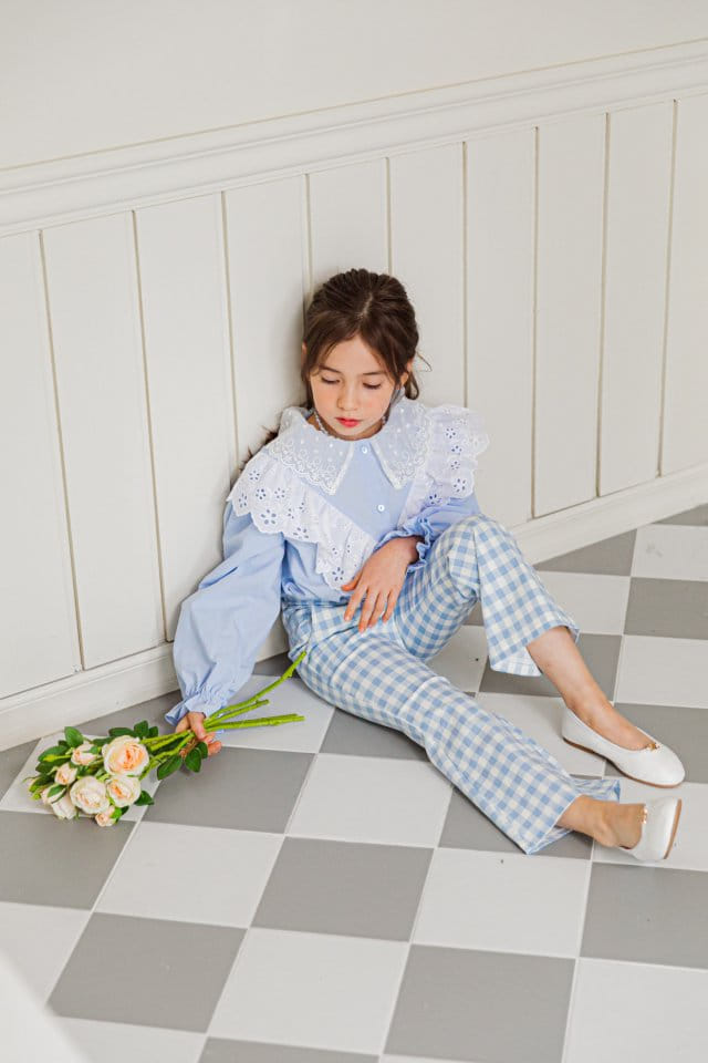 Berry Berry - Korean Children Fashion - #fashionkids - V Lace Blouse - 11