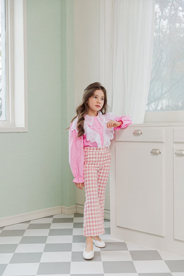 Berry Berry - Korean Children Fashion - #kidsshorts - Check Pants - 5