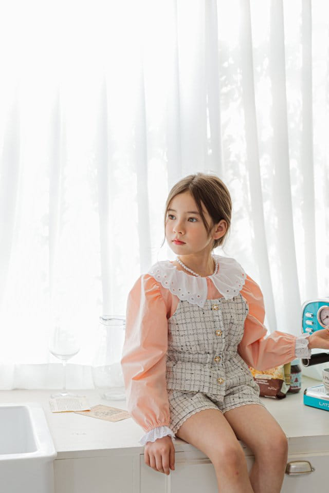 Berry Berry - Korean Children Fashion - #kidsshorts - Natural Blouse - 6
