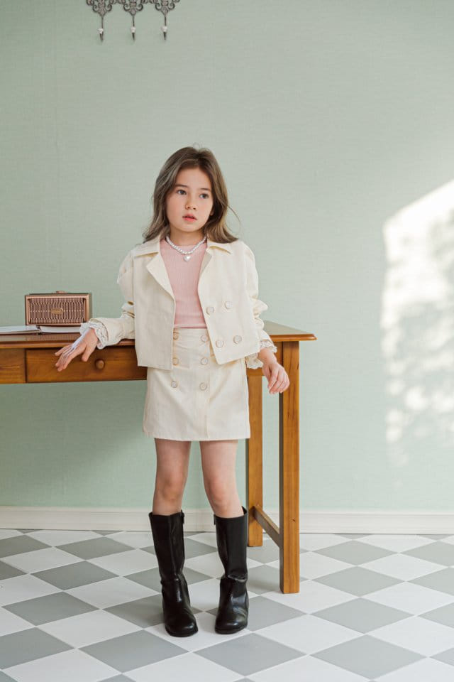 Berry Berry - Korean Children Fashion - #littlefashionista - Trench Jacket - 3