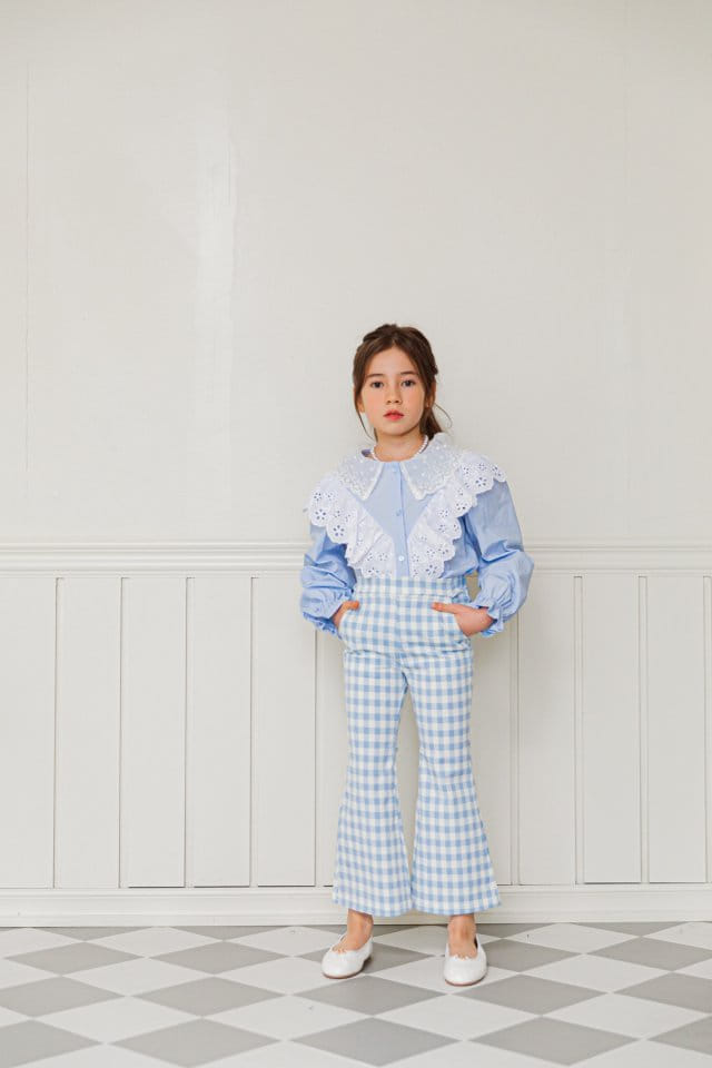 Berry Berry - Korean Children Fashion - #magicofchildhood - V Lace Blouse