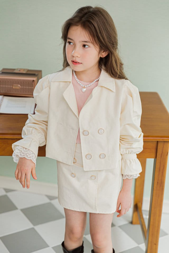 Berry Berry - Korean Children Fashion - #littlefashionista - Trench Jacket - 4