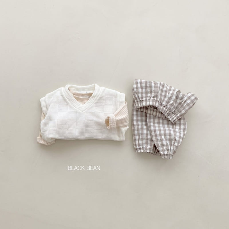 Black Bean - Korean Baby Fashion - #babyboutique - Bebe Chess Vest - 5