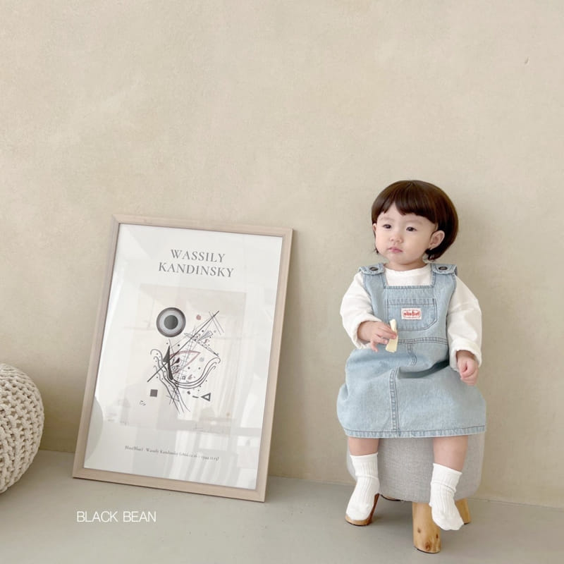 Black Bean - Korean Baby Fashion - #babyfashion - Bebe Label Denim Bodysuit - 9