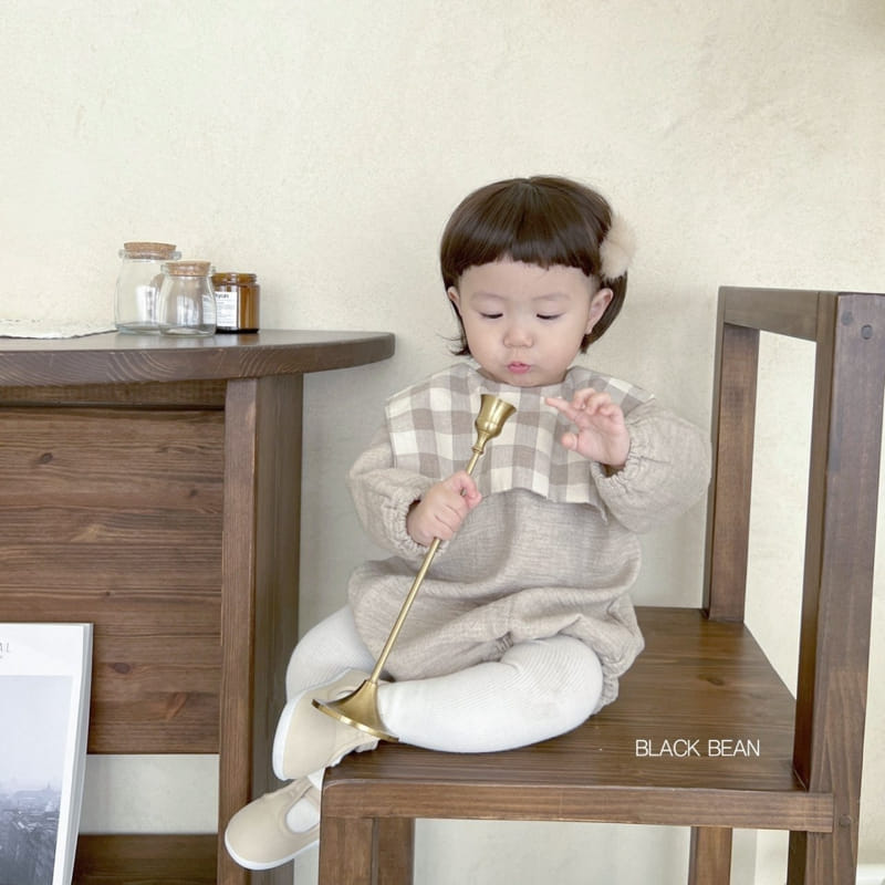 Black Bean - Korean Baby Fashion - #babyfashion - Bebe Natural Bodysuit - 6