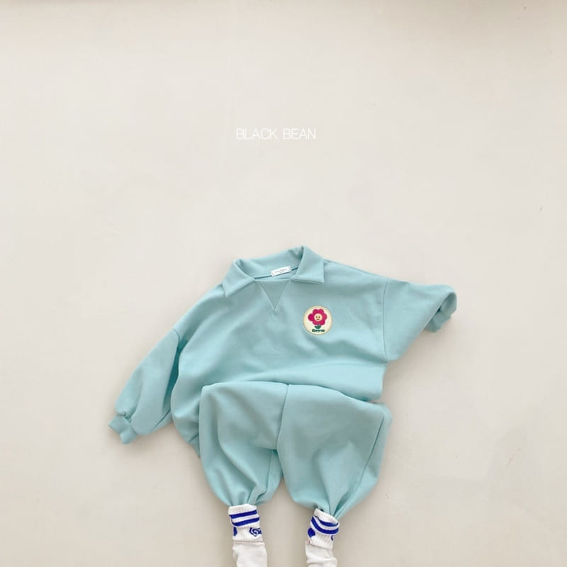 Black Bean - Korean Baby Fashion - #babyfever - Bebe Blooming Top Bottom SEt - 12
