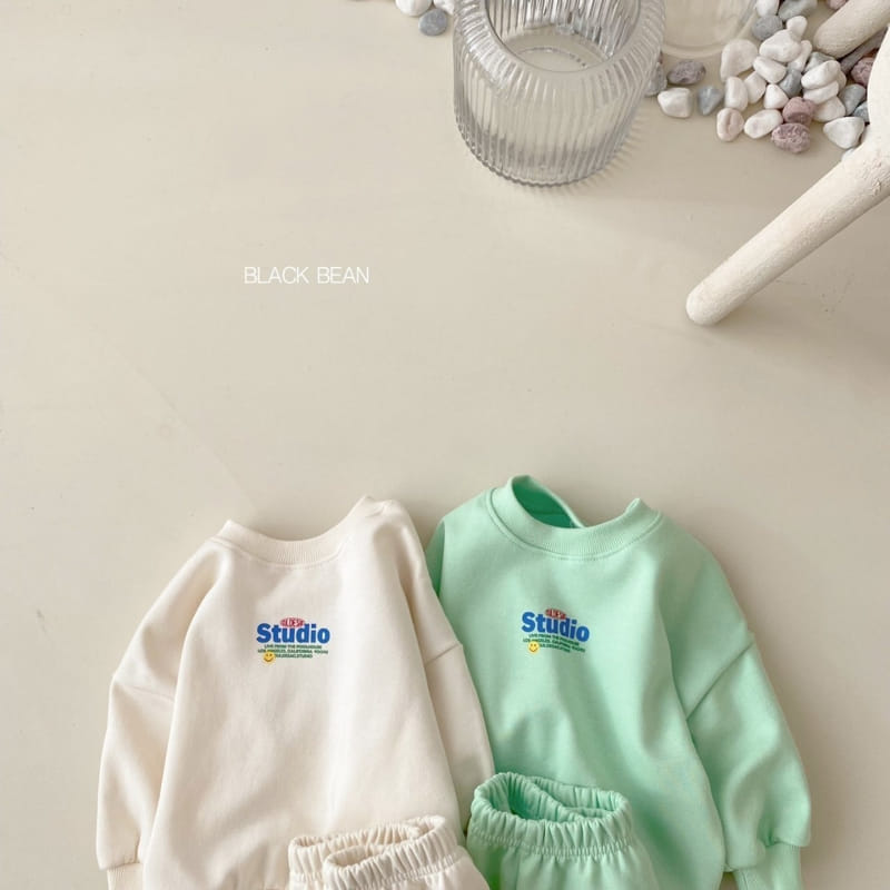 Black Bean - Korean Baby Fashion - #babywear - Bebe Studio Top Bottom Set - 3