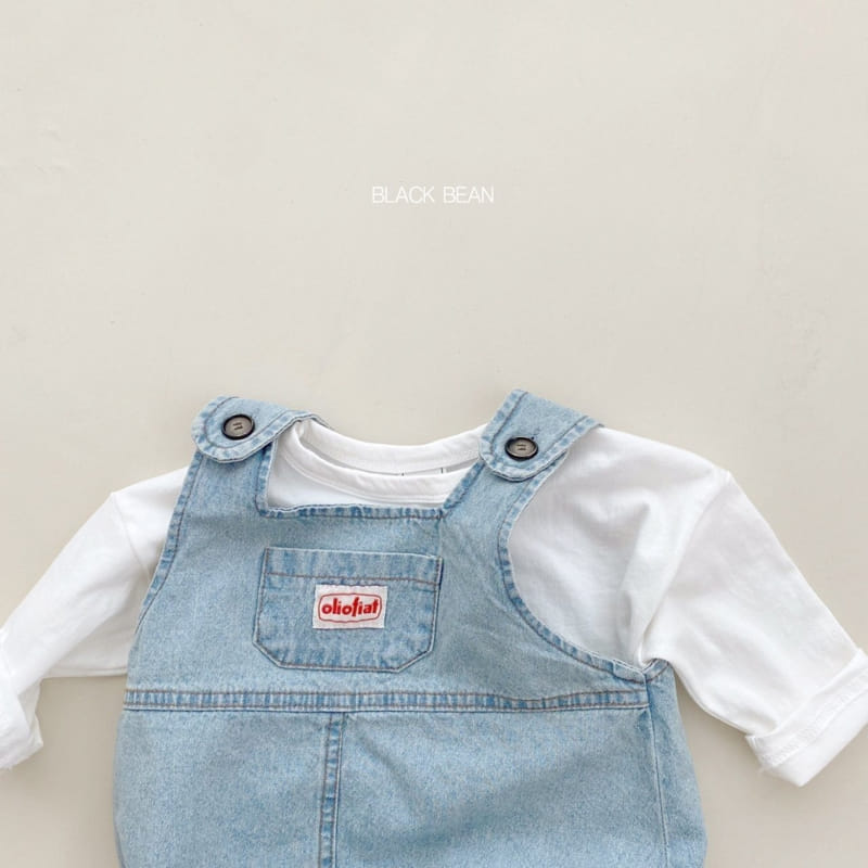 Black Bean - Korean Baby Fashion - #onlinebabyboutique - Bebe Label Denim Bodysuit - 4