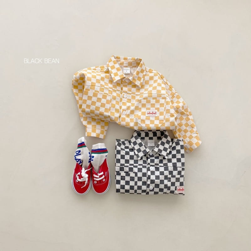 Black Bean - Korean Children Fashion - #childrensboutique - Checker Shirt - 5