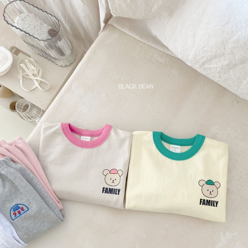 Black Bean - Korean Children Fashion - #childrensboutique - Family Tee - 2