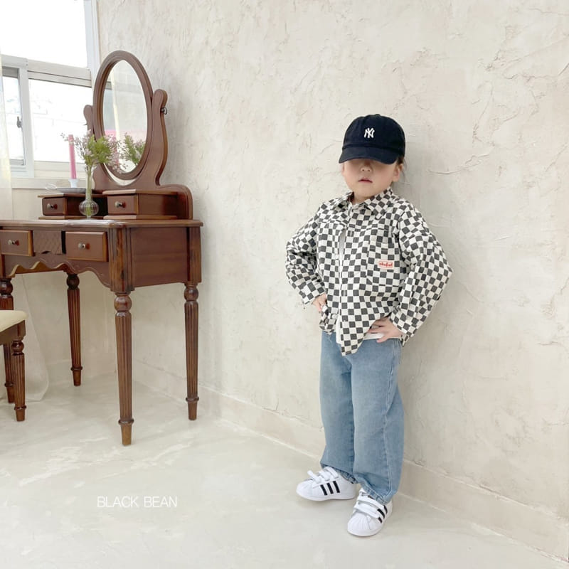 Black Bean - Korean Children Fashion - #designkidswear - Checker Shirt - 6