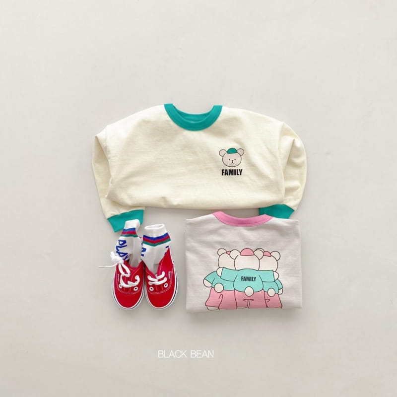 Black Bean - Korean Children Fashion - #designkidswear - Family Tee - 4