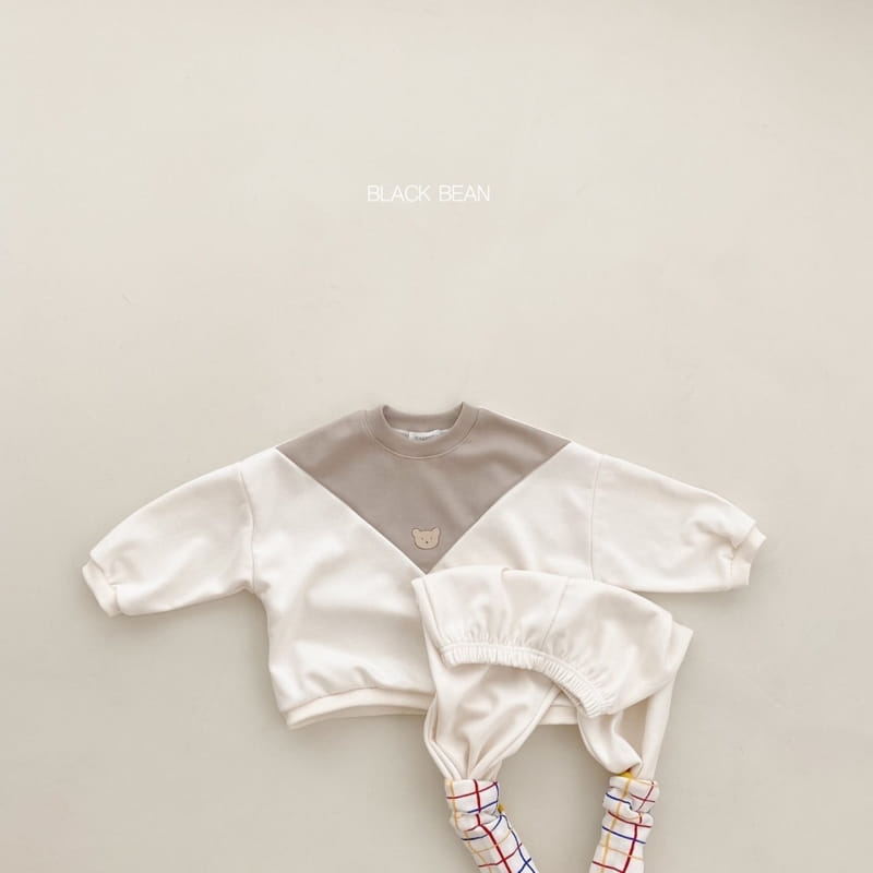 Black Bean - Korean Children Fashion - #magicofchildhood - Color Bear Top Bottom Set - 4