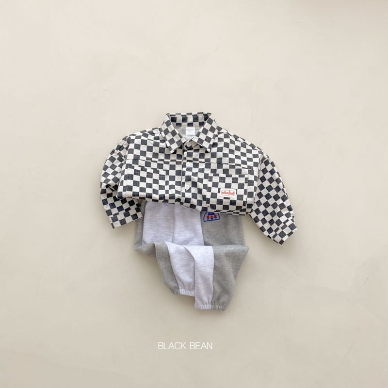 Black Bean - Korean Children Fashion - #minifashionista - Checker Shirt