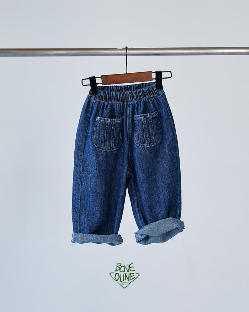 Boneoune - Korean Children Fashion - #Kfashion4kids - Two Pocket Jeans