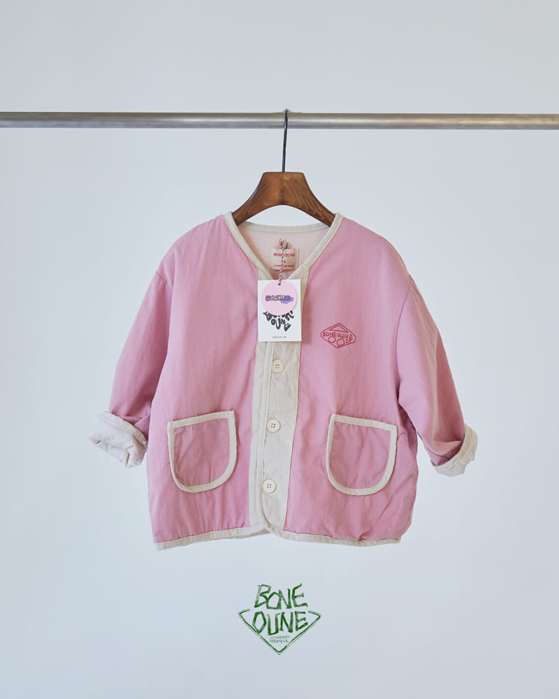 Boneoune - Korean Children Fashion - #childrensboutique - Two Tone Jacket - 2