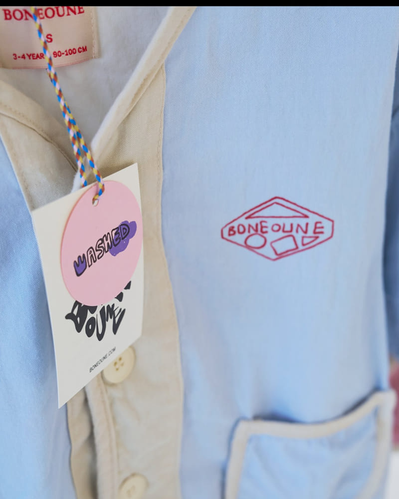 Boneoune - Korean Children Fashion - #designkidswear - Two Tone Jacket - 4