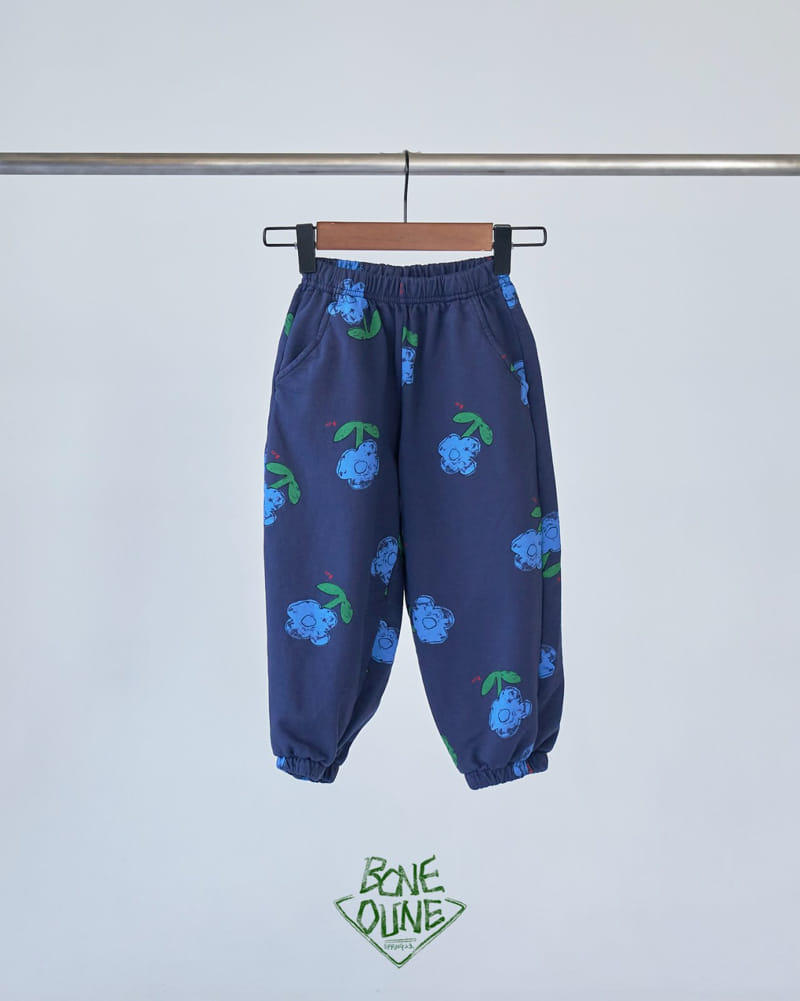 Boneoune - Korean Children Fashion - #magicofchildhood - Blue Flower Top Bottom Set - 3