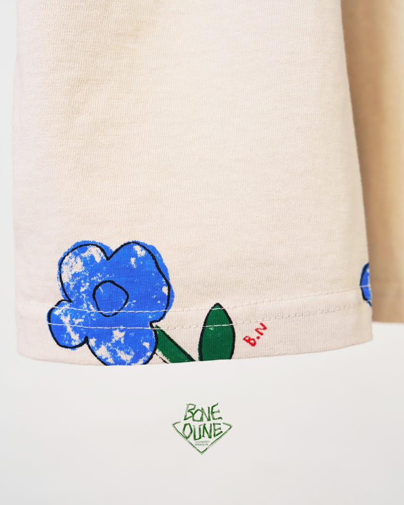 Boneoune - Korean Children Fashion - #minifashionista - Blue Flower One-piece - 4
