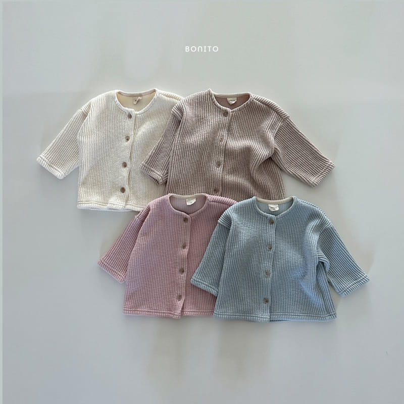 Bonito - Korean Baby Fashion - #babyboutique - Rib Knit Cardigan - 2