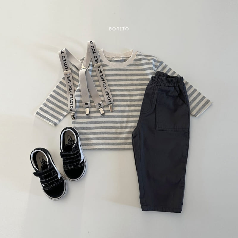 Bonito - Korean Baby Fashion - #babyboutique - Stripes Sticky Tee - 8