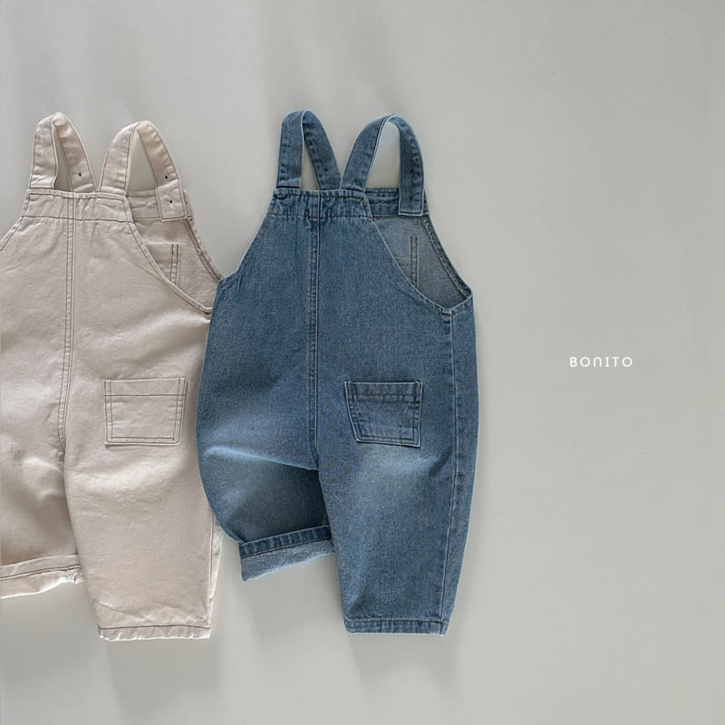 Bonito - Korean Baby Fashion - #babyboutique - Denim Dungarees - 3