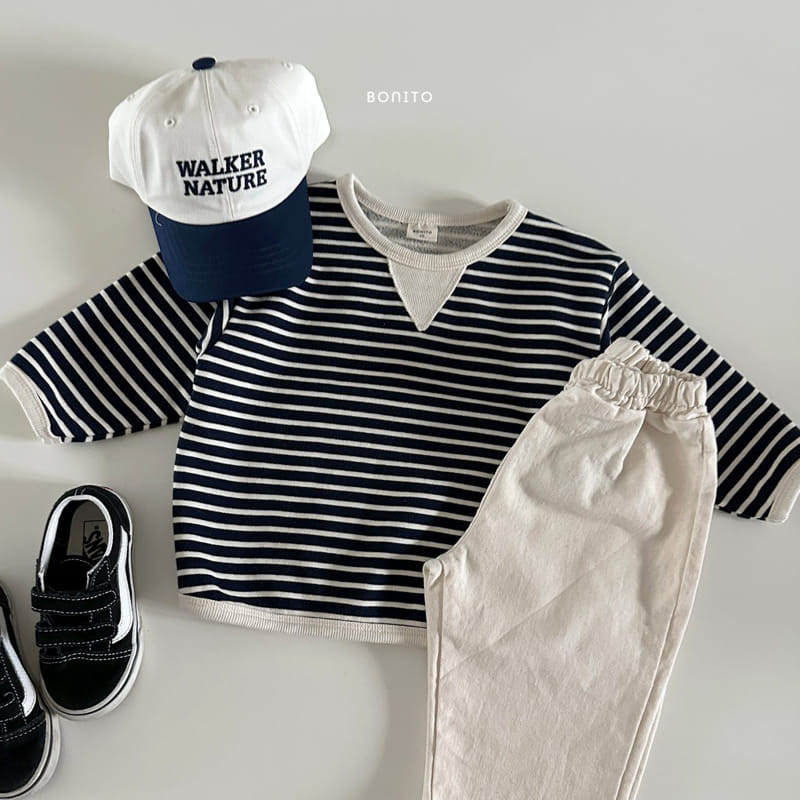 Bonito - Korean Baby Fashion - #babyboutiqueclothing - Stripes Bijou Piping Tee - 7
