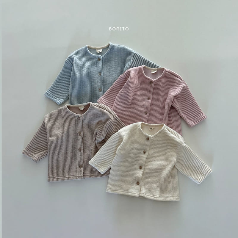 Bonito - Korean Baby Fashion - #babyboutiqueclothing - Rib Knit Cardigan - 3
