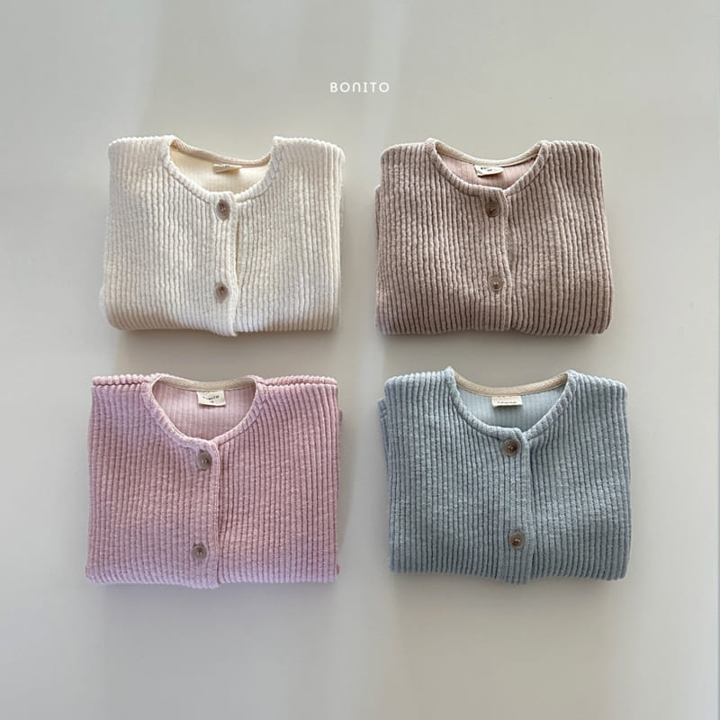 Bonito - Korean Baby Fashion - #babyboutiqueclothing - Rib Knit Cardigan - 4