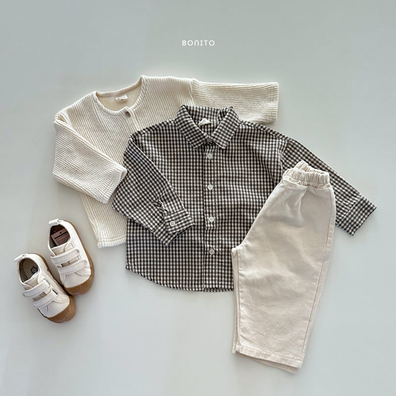 Bonito - Korean Baby Fashion - #babyfever - Series Check Shirt - 5