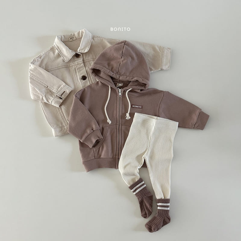 Bonito - Korean Baby Fashion - #babygirlfashion - Embrodiery Hoody Zip-up - 4