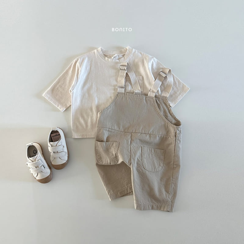 Bonito - Korean Baby Fashion - #babylifestyle - Tape Dungarres Pants - 3