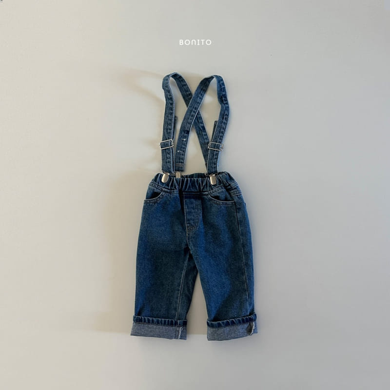 Bonito - Korean Baby Fashion - #babylifestyle - Denim Suspendar 1~7y - 5