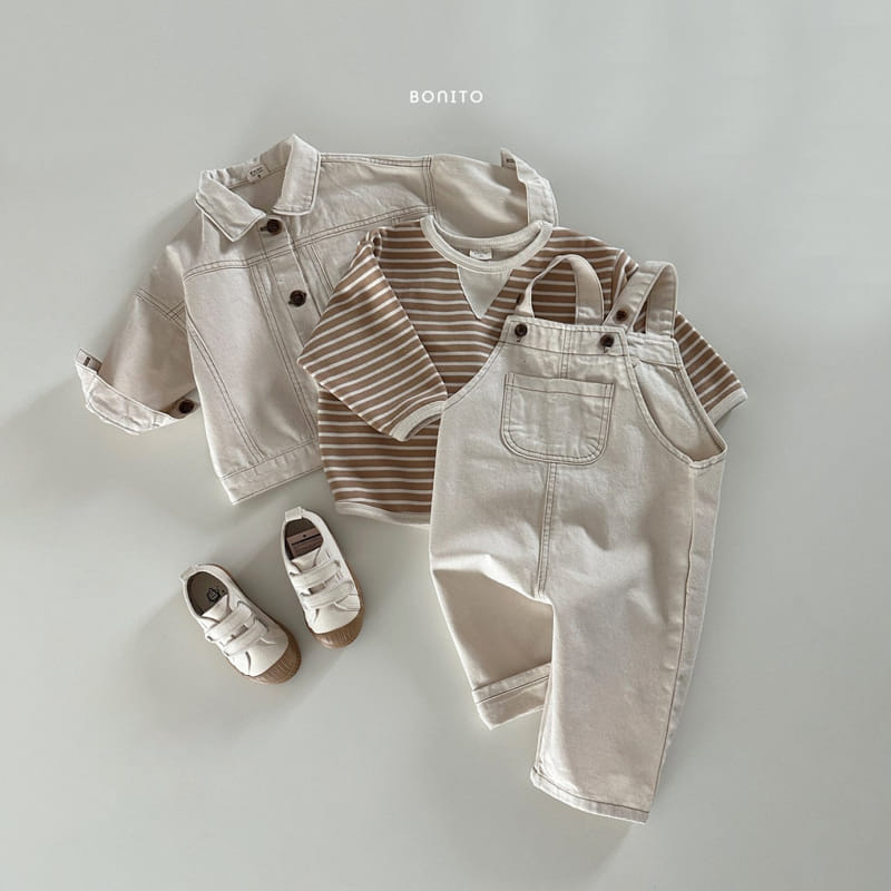 Bonito - Korean Baby Fashion - #babyoninstagram - Denim Dungarees - 10