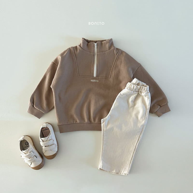 Bonito - Korean Baby Fashion - #babyootd - Bonny Half Zip-up - 3