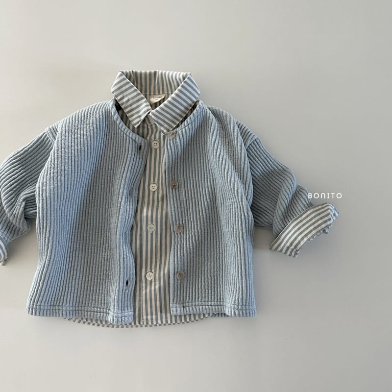 Bonito - Korean Baby Fashion - #babyoutfit - Rib Knit Cardigan - 11