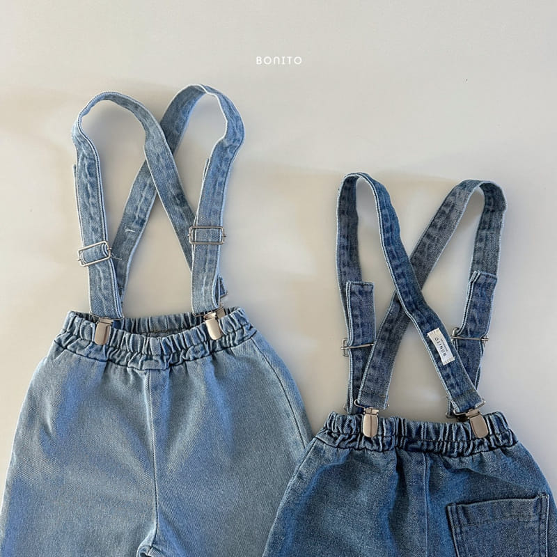 Bonito - Korean Baby Fashion - #babyoutfit - Denim Suspendar 1~7y - 8