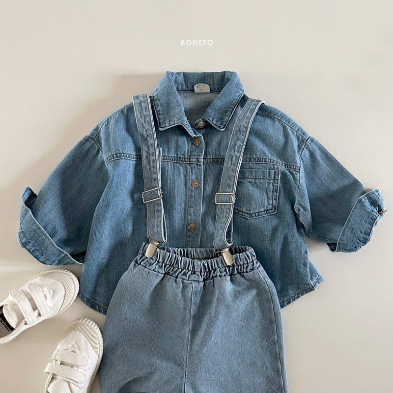 Bonito - Korean Baby Fashion - #babyoutfit - Denim Suspendar 1~7y - 9