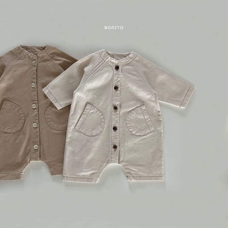 Bonito - Korean Baby Fashion - #babywear - Two Pocket Bodysuit - 3